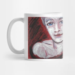 Blue Eyes - Portrait Of A Woman Mug